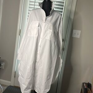 White front pocket blouse.